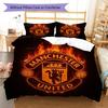 Man Utd Sängkläder Täcke Set Örngott Kuddfodral Heminredning Födelsedagspresent (1 * påslakan + 2 * örngott, utan kärna)