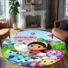 1pc Gaby's Bubble House2 Print Round Carpet Chair Round Carpet Suitable for Bedroom Living Room Home Decorative Carpet
