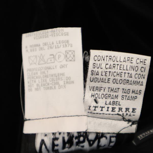 VERSACE made in Italy Velor-like Pants 40 black Women Used