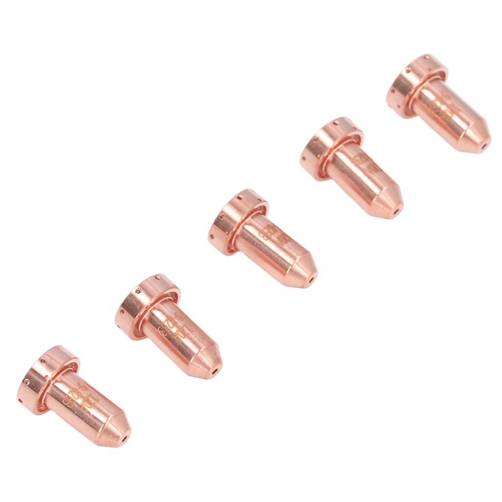 5PCS 9‑8233 Nozzle Tips Brass Cutting Torch Tip Replacement Plasma Cutter Consumables for SL60 SL100