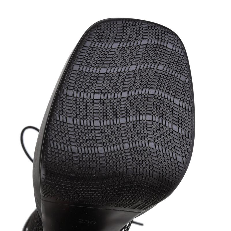 Women's High-heeled Short Boots Sexy European and American Style Waterproof Platform Thick-heeled Large-size Net Boots