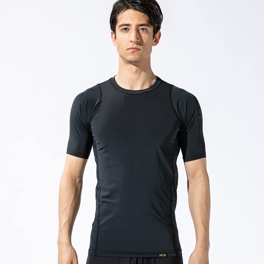 Otafuku Gloves Summer Short Crew EVO Fully Cool To the UV Size LL Men's Innerwear, Sleeve, Neck, [Cordura, Lycra, Deodorizing, Compression, Touch,