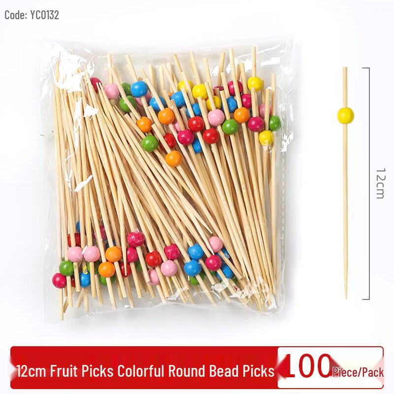 Disposable Bamboo Fruit Picks & Cocktail Skewers