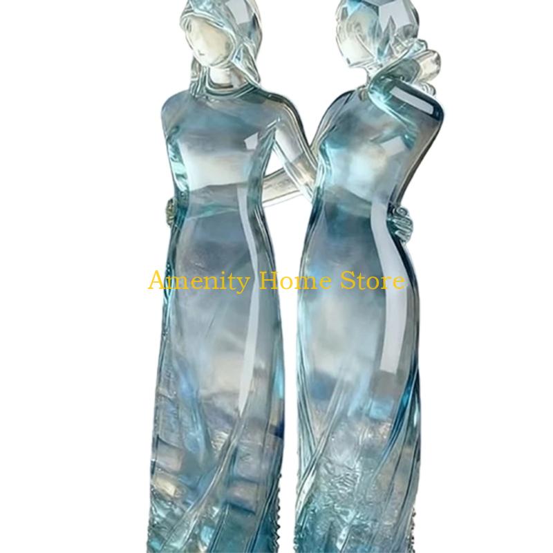 F26C Unique Sister Friendship Resin Figurines Statue Sister Gift from Sister Resin