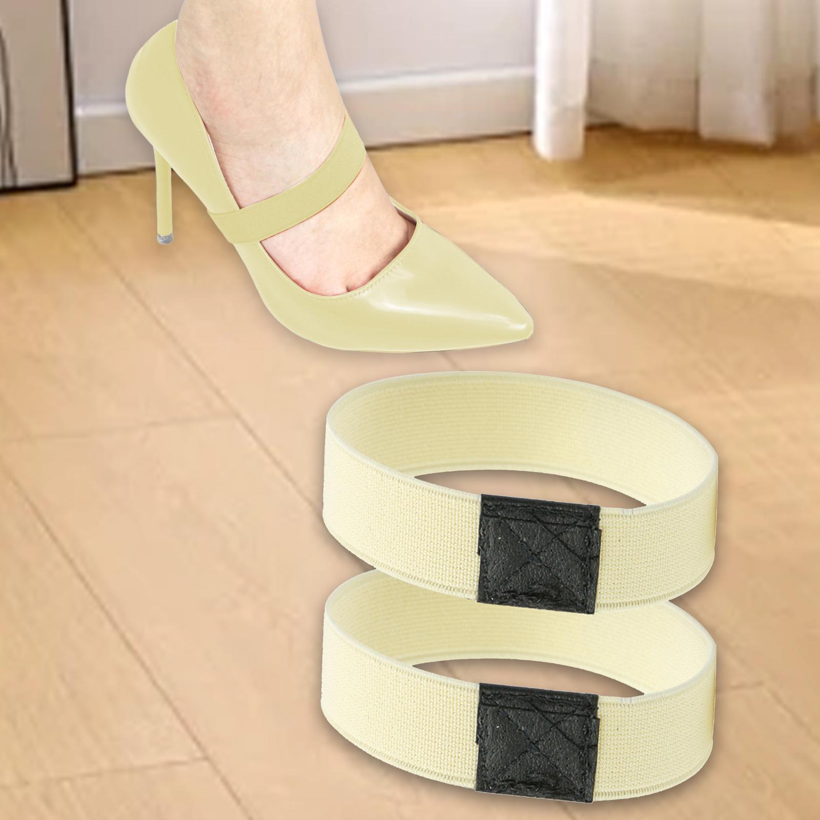 

2 Pieces Elastic Shoe Straps for Women Girls Belt Shoelaces Elastic Band for Flats Leather Shoes Dance Shoes Stilettos Sandals