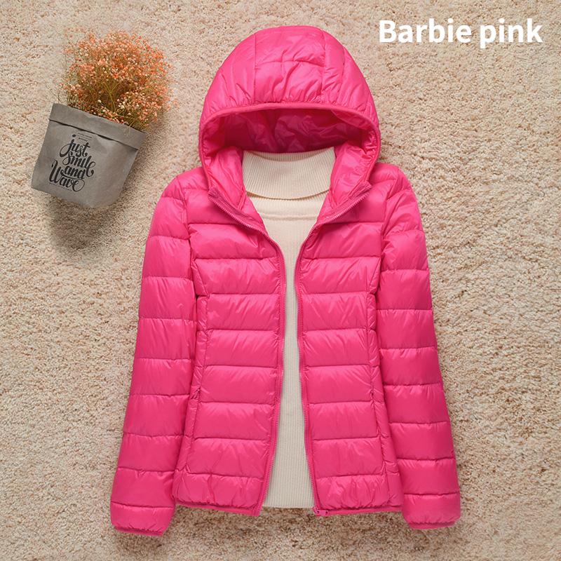 New Women Thin Down Jacket White Duck Down Ultralight Jackets Autumn And Winter Warm Coats Portable Outwear