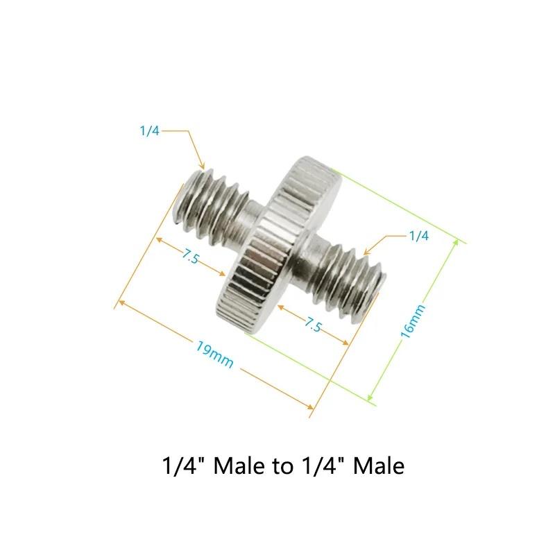 1/4" to 3/8" Screw Adapter Converter Threaded Spigot Mount for GoPro Action Camera Flash Tripod Monopod Light Stand Microphone
