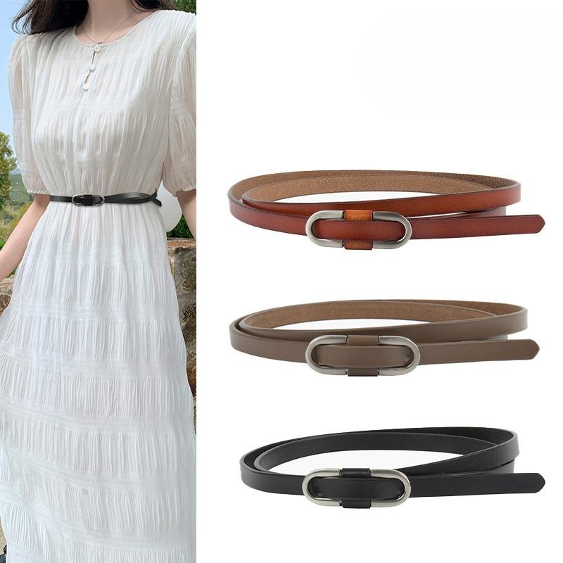New Style of Women's Lace-up Belt with Knotted Leather Belt with Casual Pants Dress for Women
