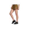 Nike Logo Print Elastic Straight Leg Shorts Women Shorts Brown AR2026-707