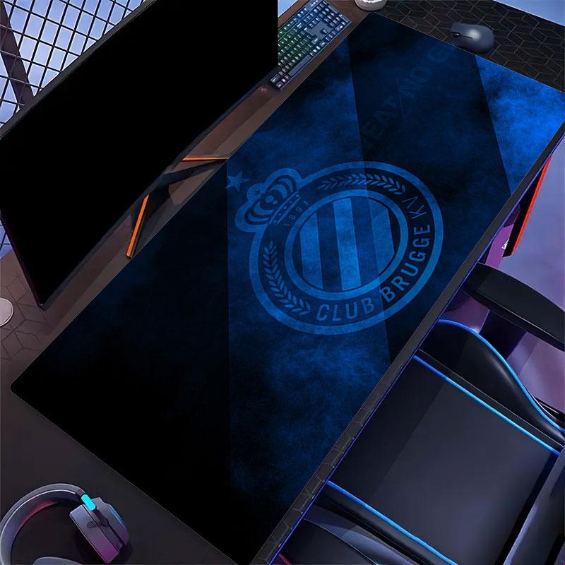 Club Brugge KV Mouse Pad, Large Gaming Desk Mat, Non-slip XXL Mousepad for Laptop & Tablet, Mini PC Playmat with Stitched Edges