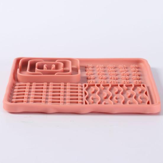 Cat Lick Mat Dogs Fun Cups Non-Slip Dog Slow Feeder with Suction Enrichment Treat Mat