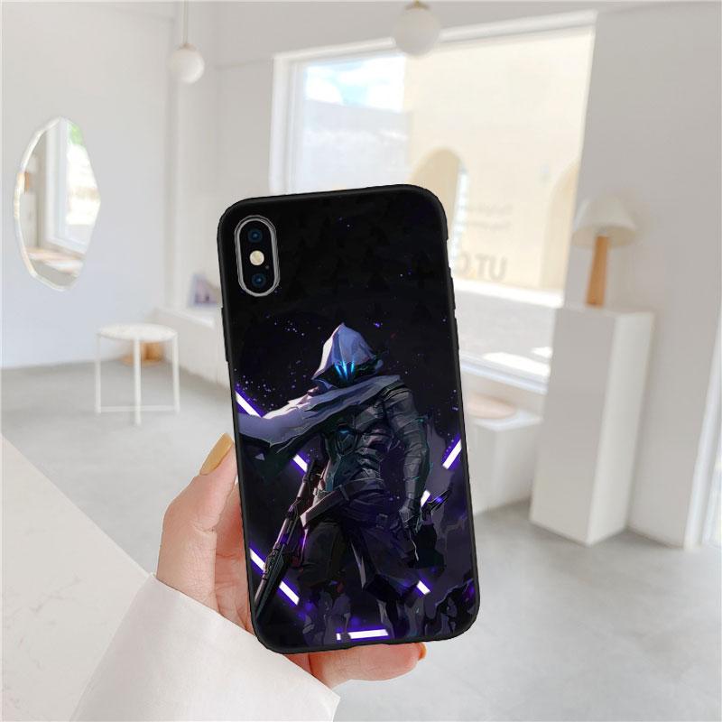 LO92 V-VALORANT Soft Shell Phone Case for Redmi Note 10 11 12 Pro Max 10S 10C 10T 11A 11S 12S 12C