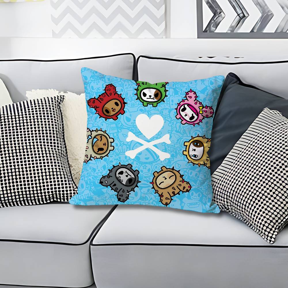 TTokidokiSS Girl Pillow Cases for Bedroom Living Room Sofa Home Decor Polyester Cushion Cover with Zipper