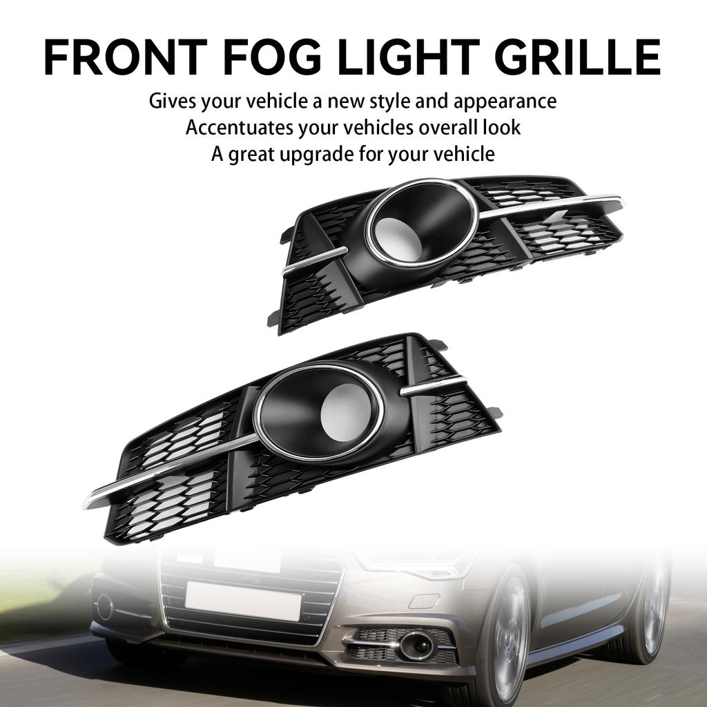 Fog Light Front Bumper Lower Grill 4G0807681AG 4G0807682AG  Fit A6 4G C7 A6l 2011-18