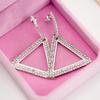 Japan and South Korea Joker Explosions Exaggerated Geometric Triangle Copper Earrings Ladies Temperament Personality Studded Earrings Earrings