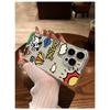Cute Graffiti Doodle TPU Phone Case For IPhone 15 14 13 12 11 Pro Max X XR XS 8 7 Plus, Clear Shockproof Protective Cover