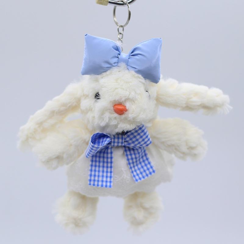 Looping Ears Rabbit Plush Toy Dolls School Bag Hanging Decoration Keychain Rabbit Plush Hanging