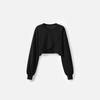 Broadcast Women's French Style Irregular Hem Long-Sleeve Sweatshirt