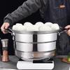 Oujiewang 42cm Stainless Steel Thickened 3-Layer Steamer Pot