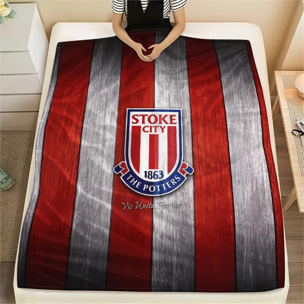 

Stoke City Football Club Print Flannel Blanket, High quality Comfortable for All Seasons, Home Decor, Warmth and Comfort 80cm x 120cm