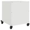 Nightstand White 36 x 39 x 43.5 cm Steel