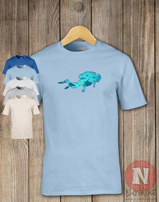 Scuba Diving T-shirt Shark Stingray Whale Wet Suit Snorkeling Deep Sea Divers