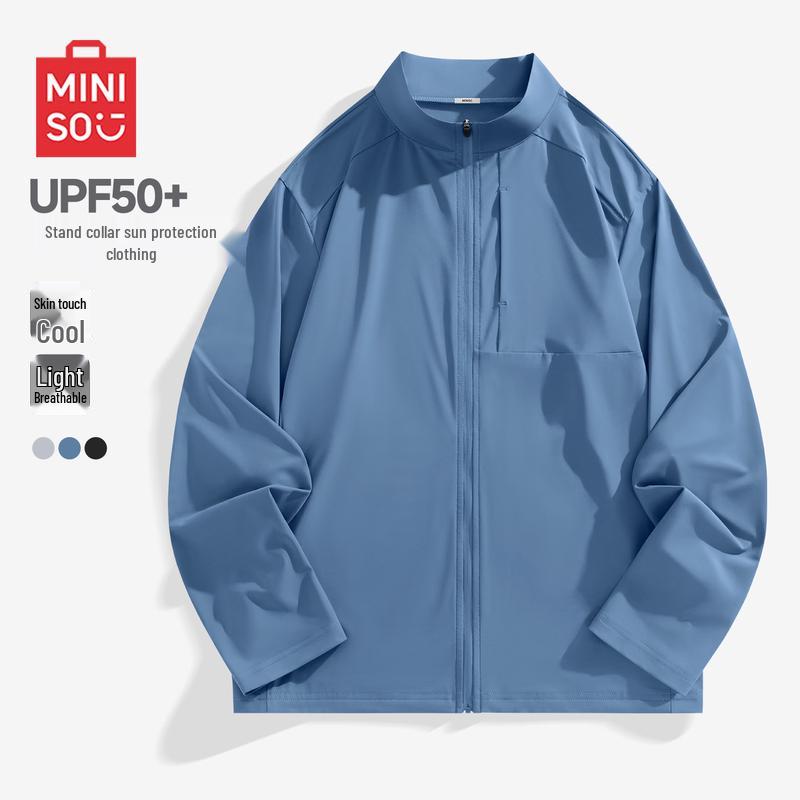 MINISO Men s Stand-Collar Quick-Dry Sun Protection Jacket M