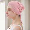 Berretto Foulard Monocolore da Donna Regolabile Traspirante Elasticizzato Antiscivolo Cotone Sottocappello Sotto Foulard Cappello Interno Cappello da Notte per Dormire Cuffia per Capelli