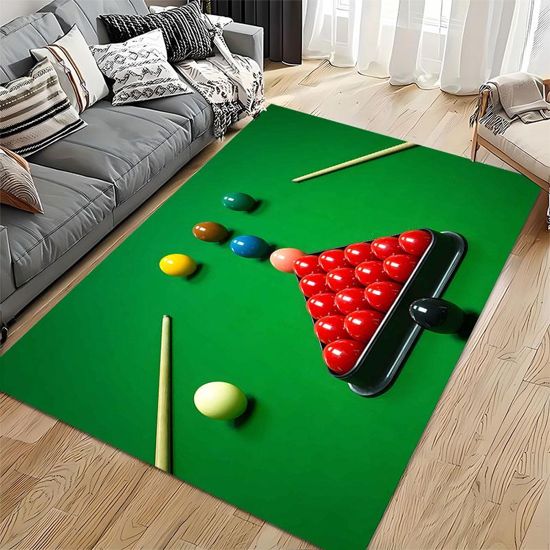 Billiards Design Green Carpet Suitable As a Non-slip Mat for the Living Room or Bedroom Sofa