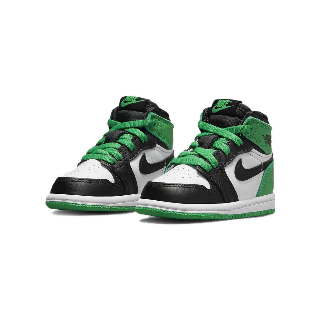 (TD) Air Jordan 1 Retro High OG 'Lucky Green Black' Baby FD1413-031