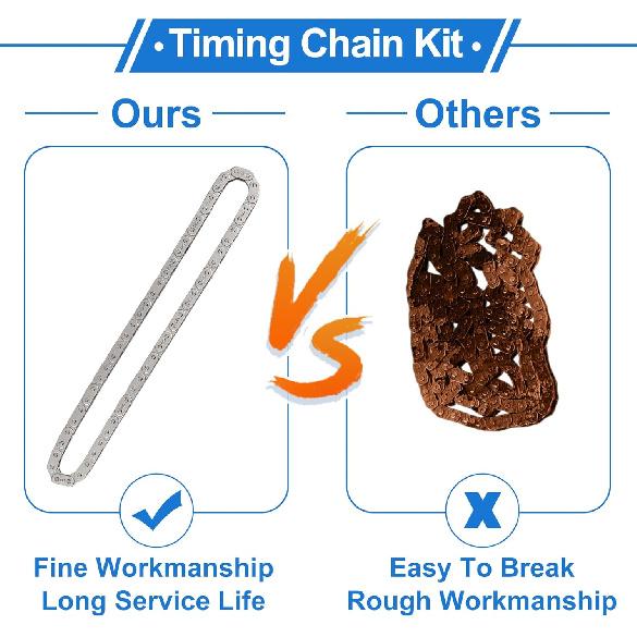 1 Set Engine Timing Chain Kit for Chevrolet Silverado 1500 2500 3500 Express Tahoe Avalanche Camaro for GMC Sierra Yukon 5.3L 6.0L