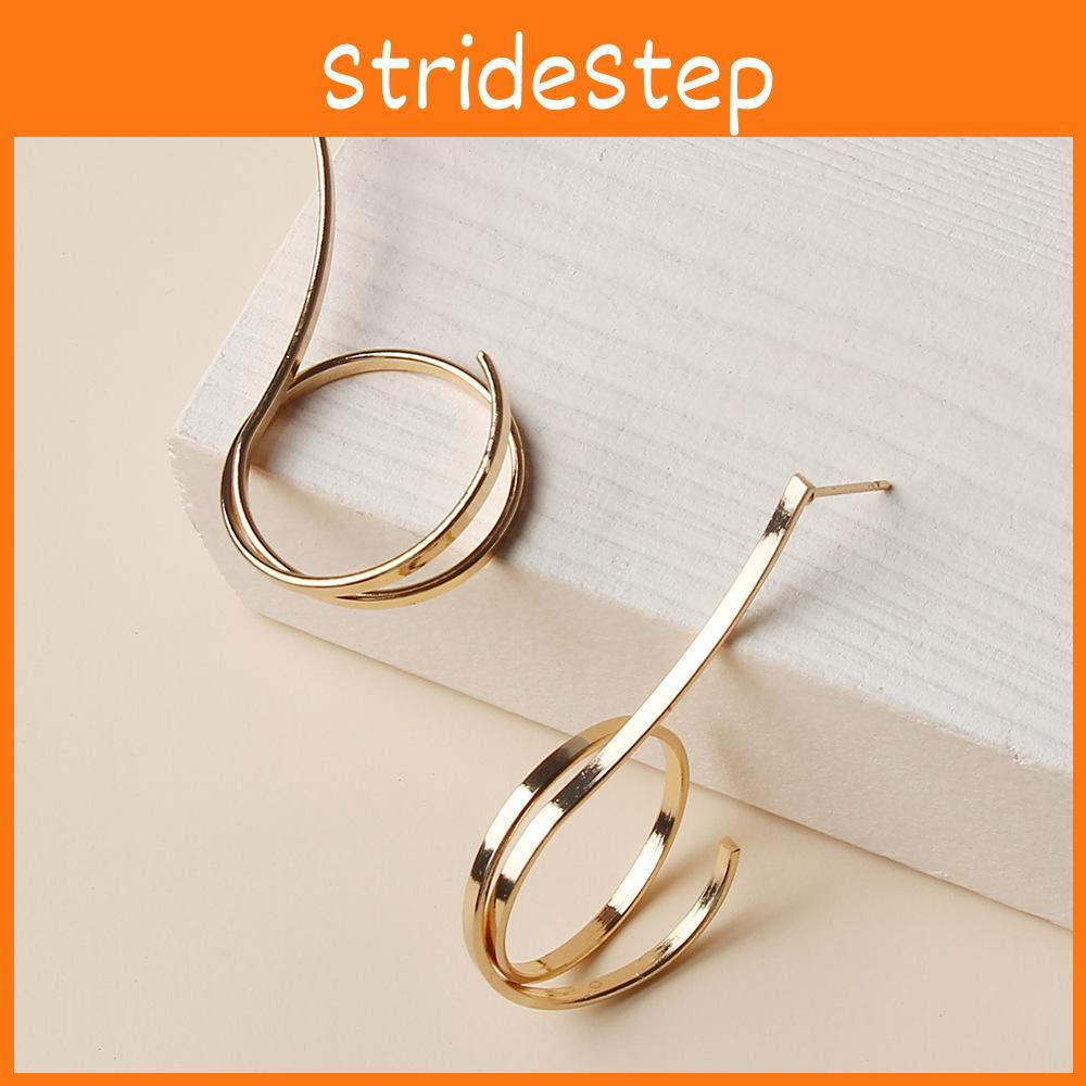Circle Gold Metal Earrings Women Geometric Jewelry For Special Occasions