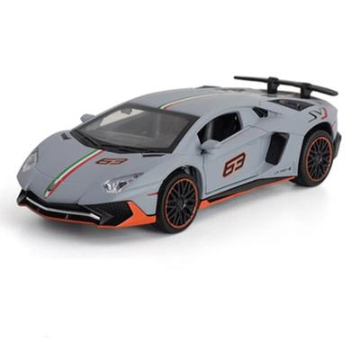 Modello di auto sportiva in lega in scala 1/32 Giocattolo Lambor LP780-4 Diecast Metallo Modello di auto ad alta simulazione con suono luce Giocattoli per bambini Regali