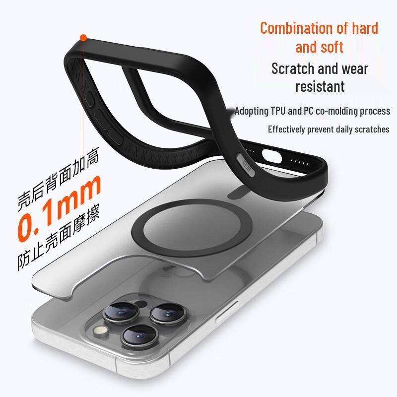 Magsafe Compatible Silicone-Feel iPhone Protective Case