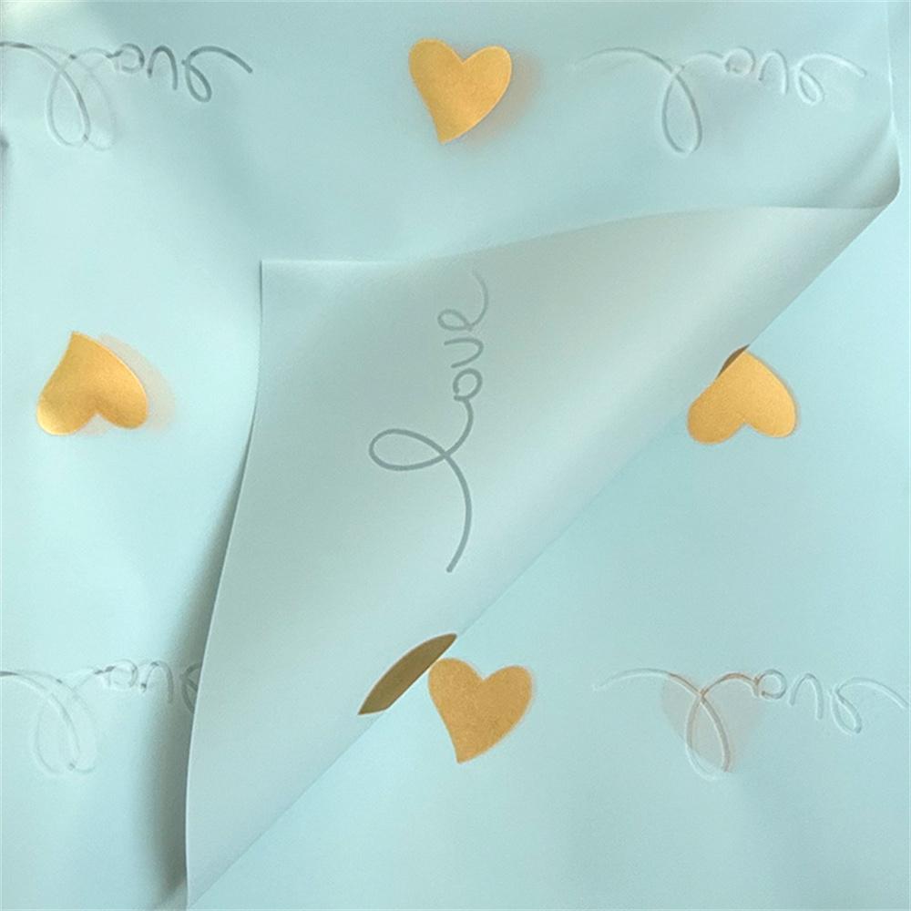 20pcs 57*57cm Flower Wrapping Paper Love Pattern Gift Packaging Paper Diy Handmade Craft Valentine's Day Floral Decor Material