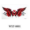 Crown Cross Wing Floral Body Art Sticker 3D Texture Temporary Tattoo  Women