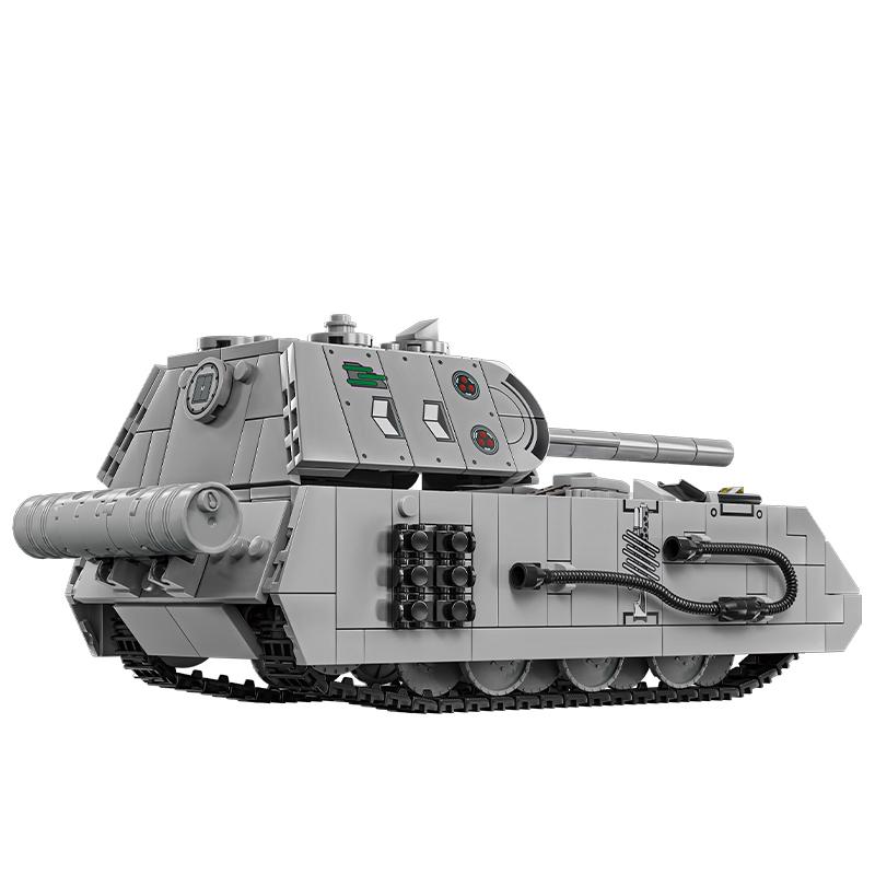 World War 2 WW2 Army Military Soldiers Panzerkampfwagen VIII Maus Tank Model Building Blocks Bricks Toys For Children Gift