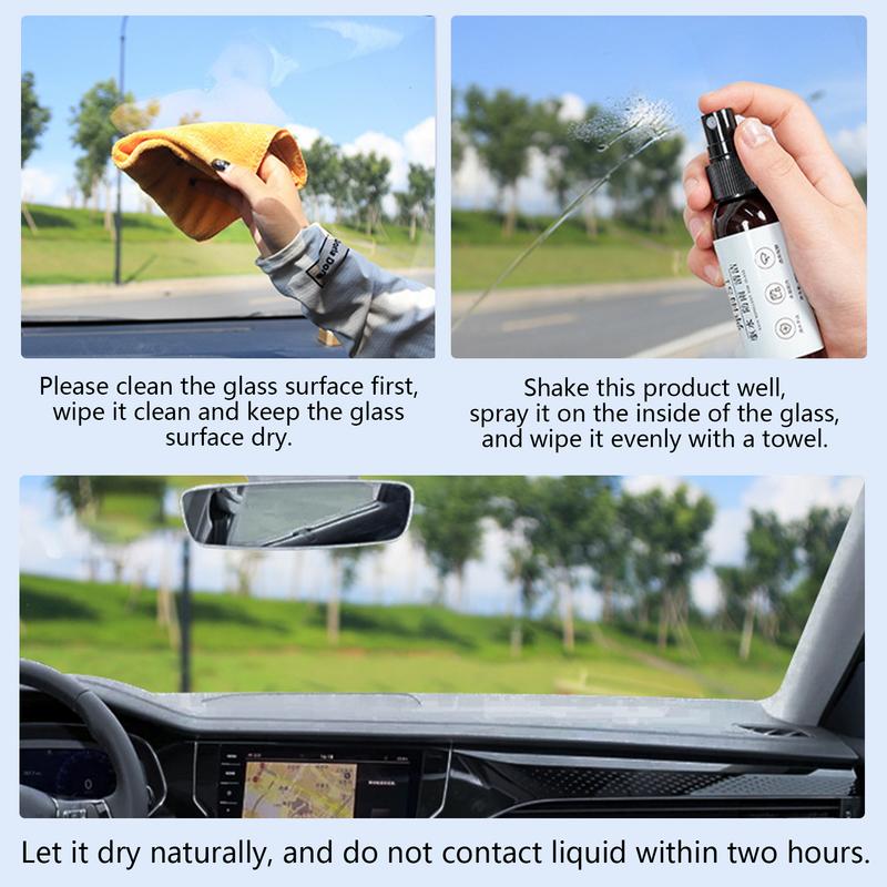 Agente Antivaho Impermeable para Cristal de Coche Antivaho Parabrisas Interior Espejos Parabrisas Repelente al Agua 50ml Excelente