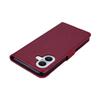 For iPhone 16 Plus Wallet Case Owl Flower Imprinted Rhinestone Leather Cover