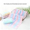 Stripe Print Pure Cotton Face Towel - Skin-Friendly, Soft & Lint-Resistant