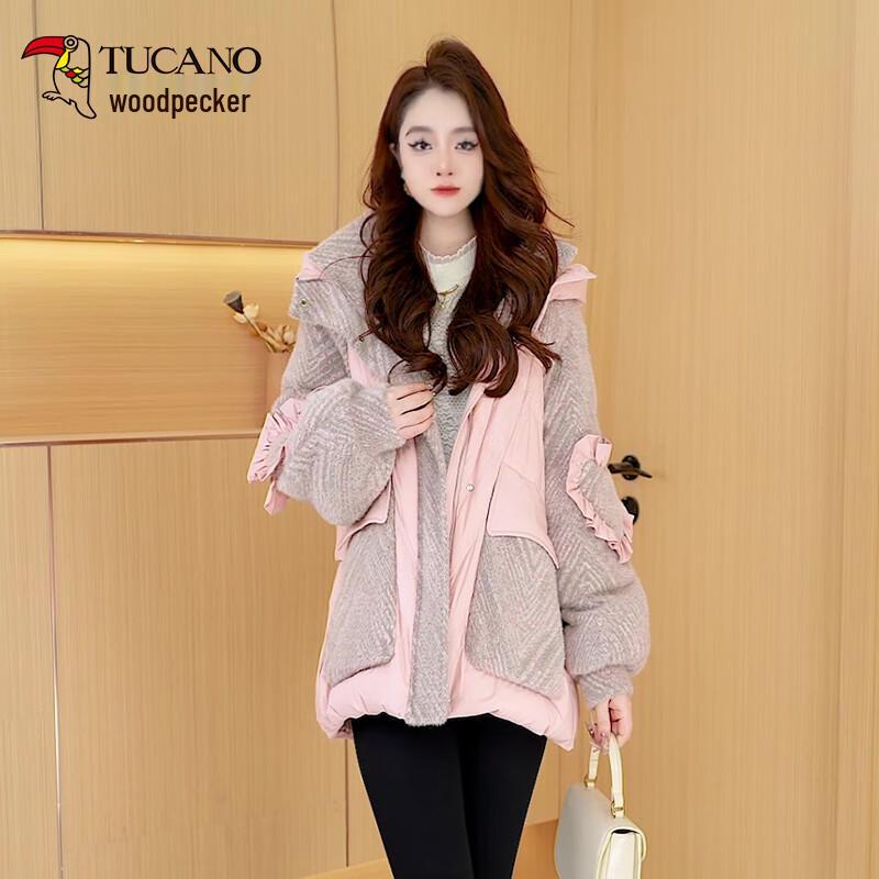 

Woodpecker Women s Wool Blend Hooded Down Jacket 2XL