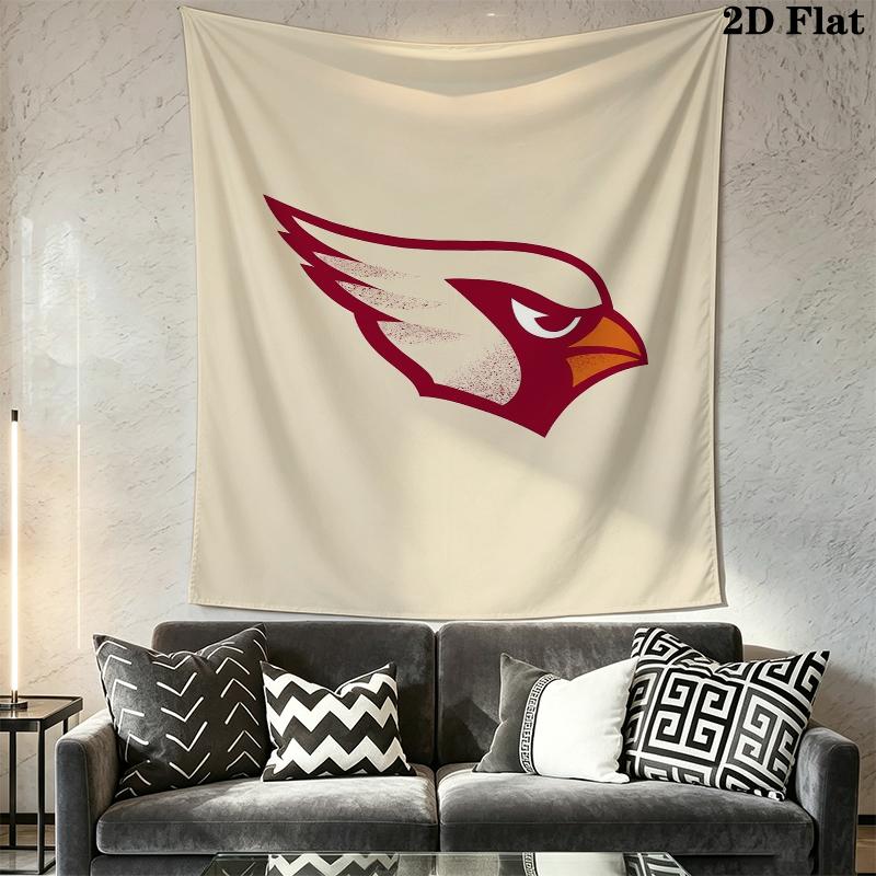 Arizona Cardinals Wall Tapestry Aesthetic Wall Hanging Printed Fabric Blanket Decorative Tapestries for Bedroom Living Room Home Decor