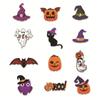 12pcs/set DIY Pumpkin Bat Ghost Pendant Cartoon Halloween Paper Hanging  Cosplay Party