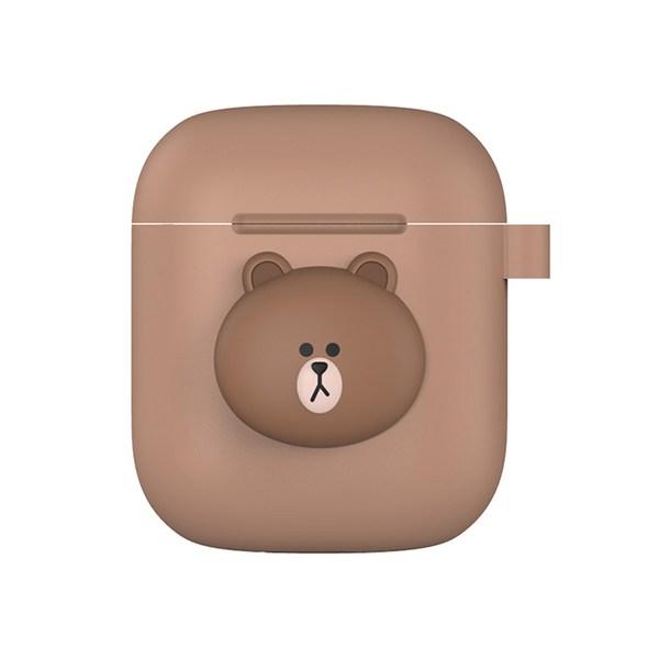 

Чехол Line Friends AirPods A-1 Type, RAC-LF-BR-1, Коричневый