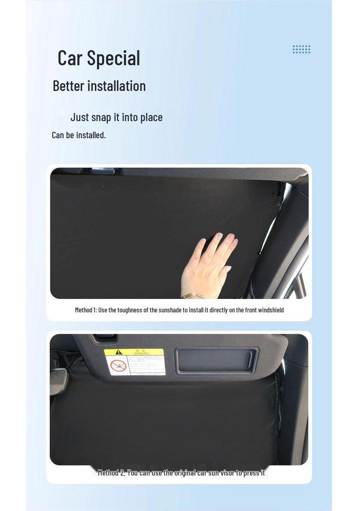 Car Summer Sunshade: Front Windshield Heat Insulation and Explosion-Proof Sun Cover