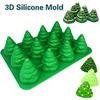 11pcs 3D Christmas Tree Silicone Molds Cake Decorating Tools Bakeware Fandant