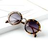 Oculos Children's Classic Retro Round Shape Frames Sunglasses New Fashion Sunshade Sunglasses UV 400 Protection Metal Mirror Legs Spectacles