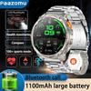 New Outdoor Smart Watch 1.7 ” 1100mAh Large Battery IP68 Waterproof LED Flashlight Bluetooth Call Sports Men Fitness Bracel