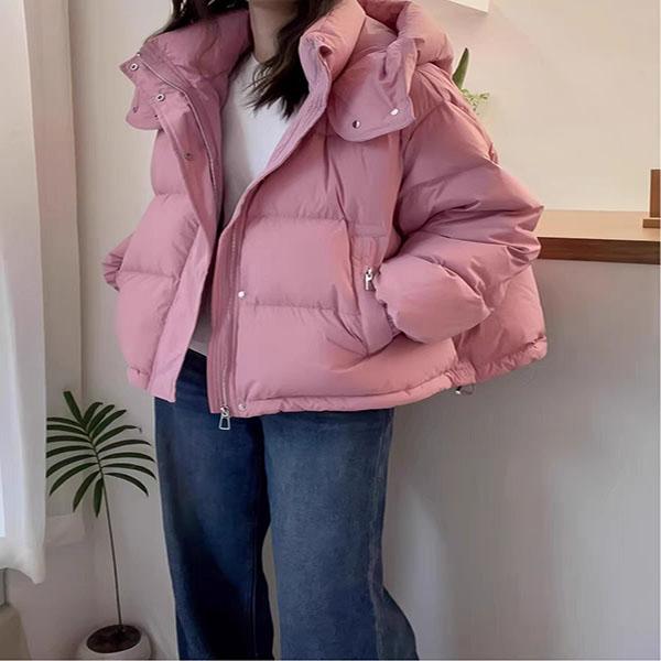 

Женская зимняя утепленная куртка с подкладкой и утолщением, повседневная свободная короткая куртка с высоким воротом, теплое пальто XXS