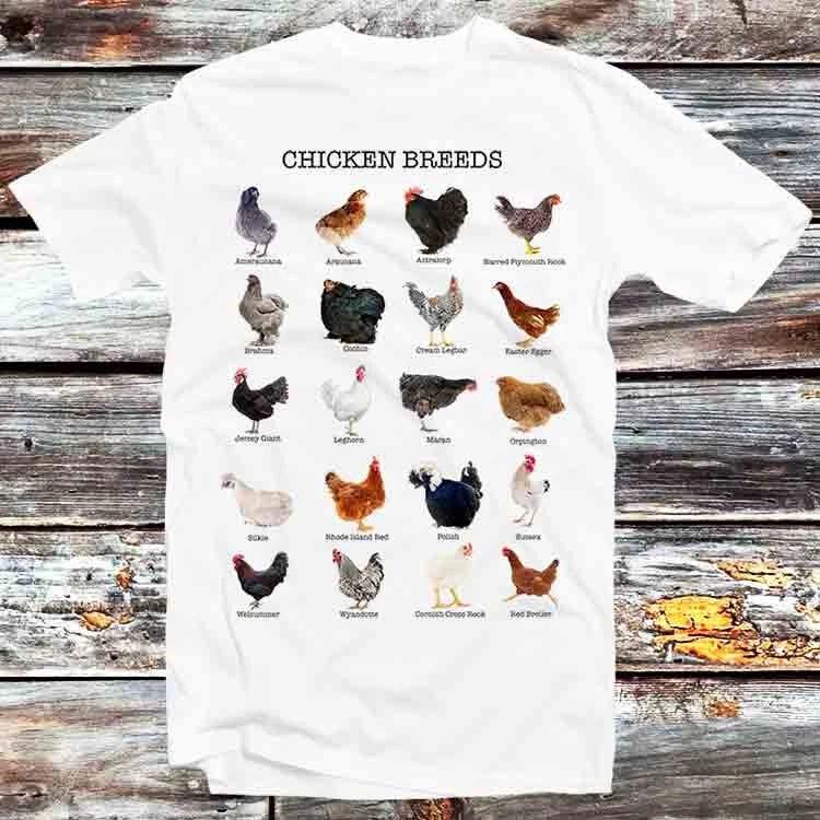 Chickens List Cute Chicken Animal T Shirt B1009